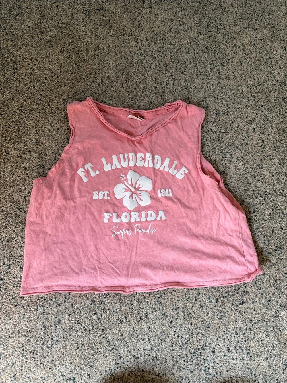 Women’s Pink Graphic Tank Top - Ft. Lauderdale